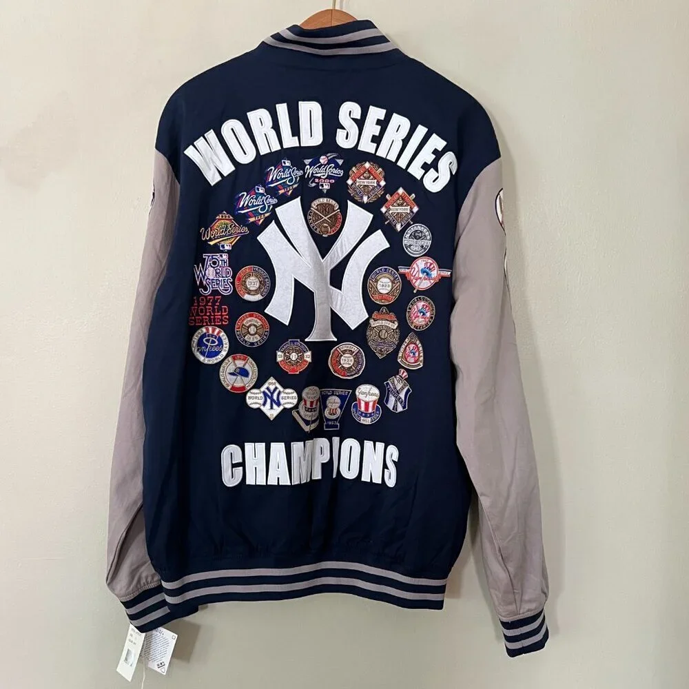 Yankees‎ GIII Genuine Merchandise World Series Jacket 26 Patches Large NWT